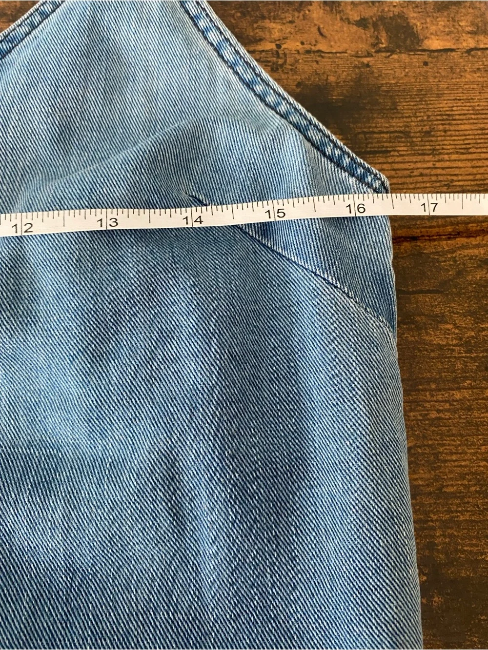 Wilfred Free Light Wash Denim Slip Dress - Blue - Picture 7 of 7